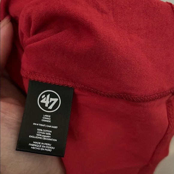 NWT NFL GIANTS  Apparel Red Shirt SIZE L - Picture 5 of 6